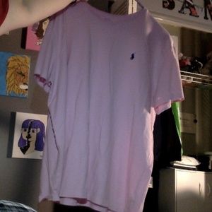 A light pink polo t-shirt